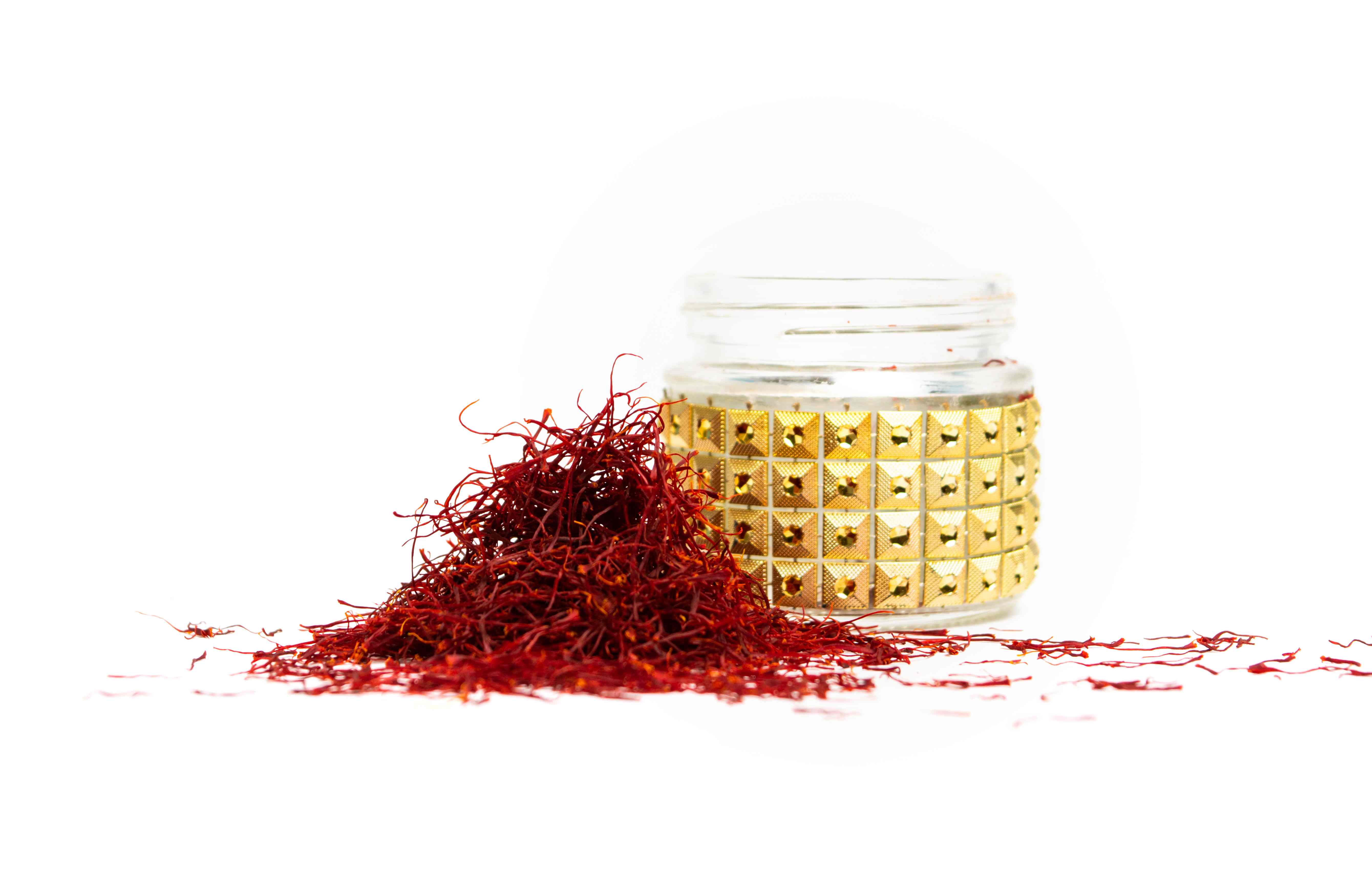 Picture of saffron packaging